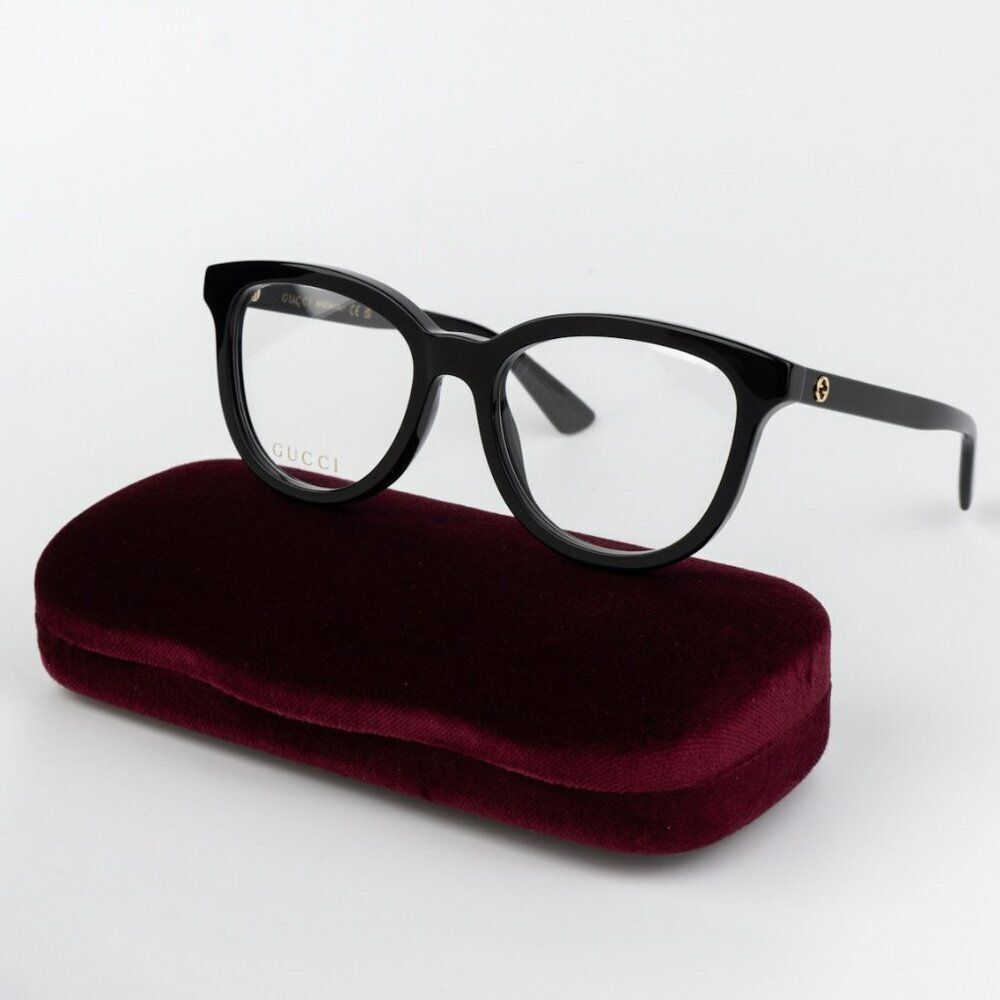 SALE! Gucci Women Eyeglasses Black Oval GG1687O 001 BRAND NEW